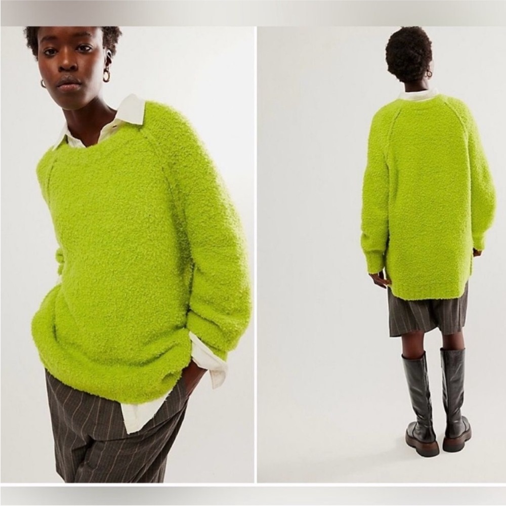 Free People Teddy Sweater Tunic Lime
Green Womens Size Small
